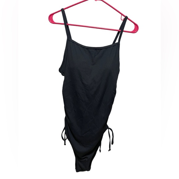 NWT Drawstring Side Ribbed Swimsuit - Picture 6 of 10